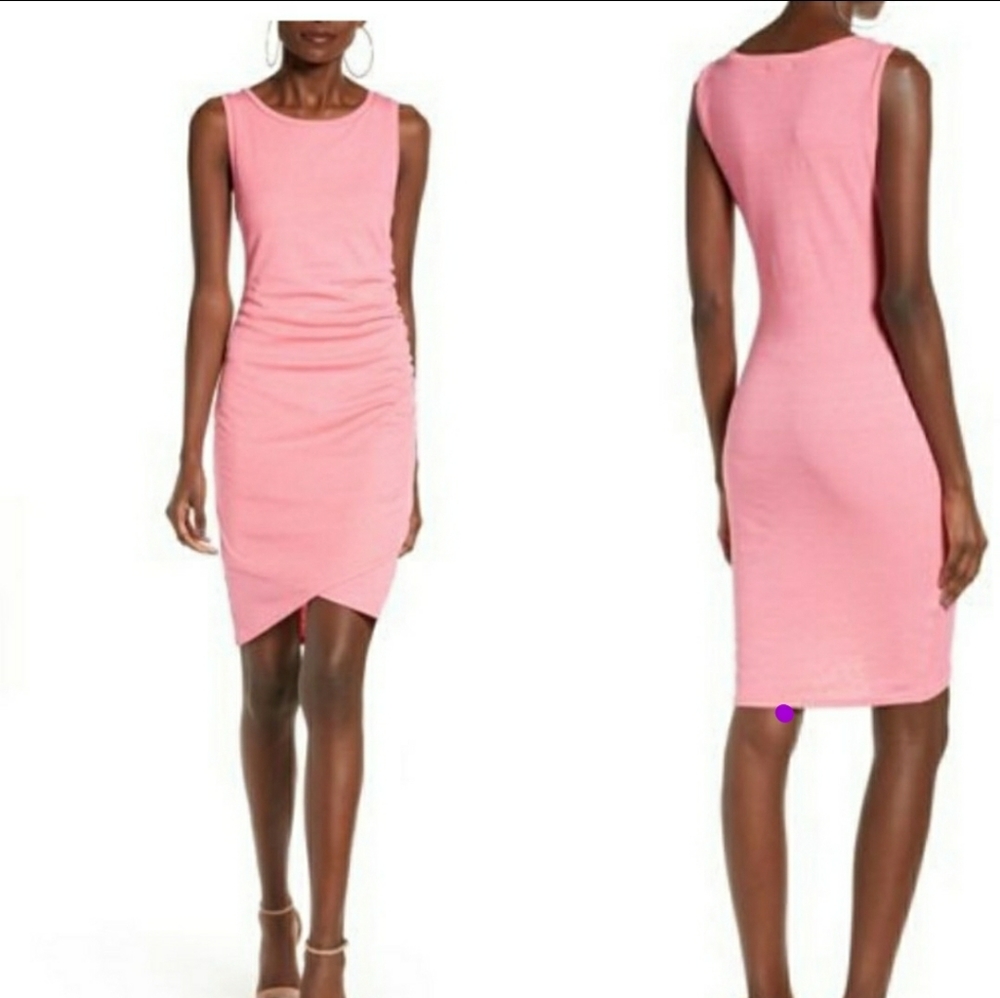 NWT Leith Ruched Body-Con Tank Dress